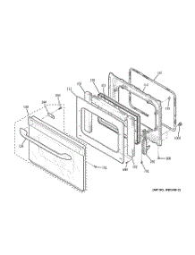 05 - Door parts for Ge Oven JTP48CF1CC from AppliancePartsPros.com
