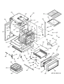 03 - Body Parts parts for Ge Oven JGRS14BEW6BB from AppliancePartsPros.com