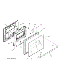 04 - Door parts for Ge Oven JGRS14BEW6BB from AppliancePartsPros.com