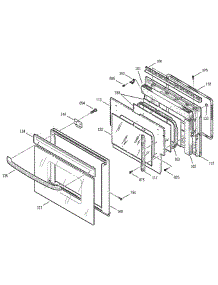 Door parts for Ge Oven JKP15AA2AA from AppliancePartsPros.com