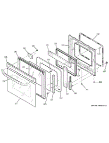 03 - Door parts for Ge Oven JKP15BD1BB from AppliancePartsPros.com