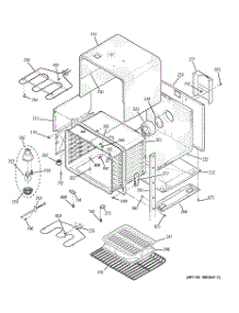 02 - Upper Body parts for Ge Oven JTP48SF1SS from AppliancePartsPros.com