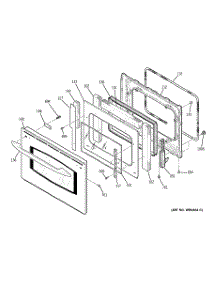 03 - Door parts for Ge Oven JCT915SF1SS from AppliancePartsPros.com
