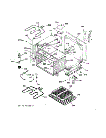 02 - Upper Body parts for Ge Oven JTP27WA2WW from AppliancePartsPros.com