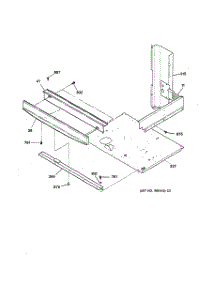 03 - Center Spacer parts for Ge Oven JTP27WA2WW from AppliancePartsPros.com
