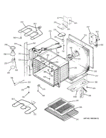 02 - Upper Body parts for Ge Oven JTP27BD1BB from AppliancePartsPros.com