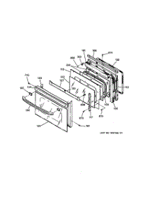 05 - Door parts for Ge Oven JTP27BA2BB from AppliancePartsPros.com