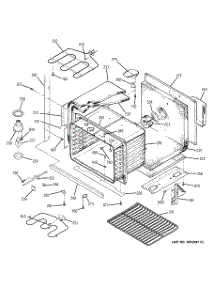 04 - Lower Body parts for Ge Oven JTP27BA4BB from AppliancePartsPros.com