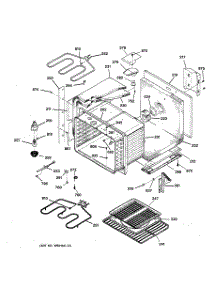 02 - Upper Body parts for Ge Oven JTP27WA1WW from AppliancePartsPros.com
