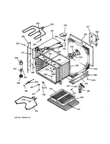 02 - Upper Body parts for Ge Oven JTP27BW2BB from AppliancePartsPros.com