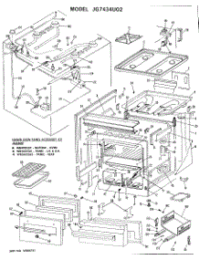 02 - Section2 parts for Ge Range JG7434U02 from AppliancePartsPros.com