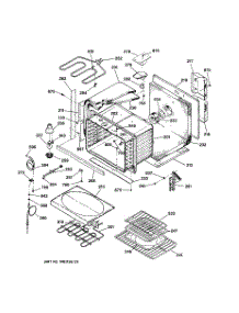 02 - Body Parts parts for Ge Oven JTP18BA2BB from AppliancePartsPros.com