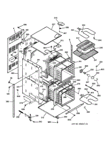 02 - Body Parts parts for Ge Oven JRP24BW2BB from AppliancePartsPros.com