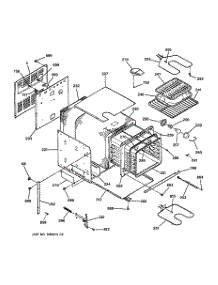 02 - Body Parts parts for Ge Oven JRS04BW3BB from AppliancePartsPros.com