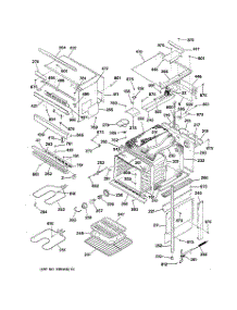 04 - Oven Body parts for Ge Oven JKP69BW1BB from AppliancePartsPros.com