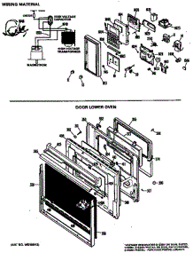 Wiring Material parts for Ge Oven JKP62GK2 from AppliancePartsPros.com