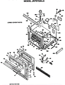 Lower Oven parts for Ge Oven JKP27GJ3 from AppliancePartsPros.com