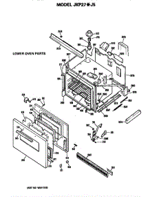 Lower Oven parts for Ge Oven JKP27J5 from AppliancePartsPros.com