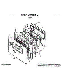 Door parts for Ge Oven JKP27J4 from AppliancePartsPros.com