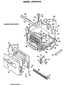 Lower Oven parts for Ge Oven JKP27J4 from AppliancePartsPros.com