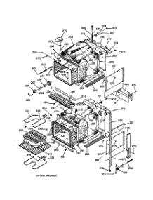 02 - Body Parts parts for Ge Oven JKP27BW2BB from AppliancePartsPros.com