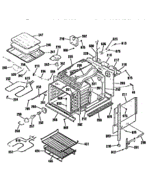 Main Body parts for Ge Oven JKP17WPI from AppliancePartsPros.com