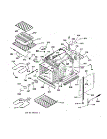 02 - Body Parts parts for Ge Oven JKP17WV1WW from AppliancePartsPros.com