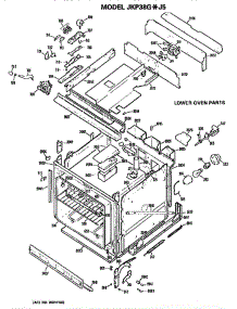 Lower Oven parts for Ge Oven JKP38GJ5 from AppliancePartsPros.com