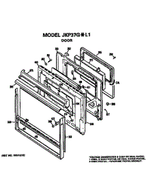 Door parts for Ge Oven JKP37G*L1WG from AppliancePartsPros.com