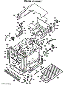 Main Body parts for Ge Oven JRP03*07 from AppliancePartsPros.com