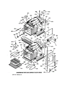 02 - Oven Body parts for Ge Oven JKP45WW2WW from AppliancePartsPros.com
