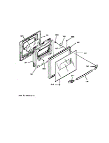04 - Door parts for Ge Oven HMV24CEWAN from AppliancePartsPros.com