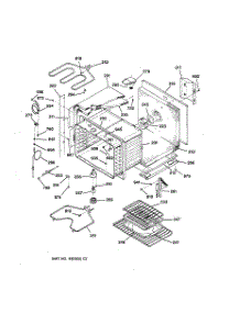 02 - Upper Body Parts parts for Ge Oven JTP56AV2AA from AppliancePartsPros.com