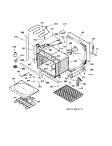 04 - Lower Body parts for Ge Oven JTP56WA1WW from AppliancePartsPros.com