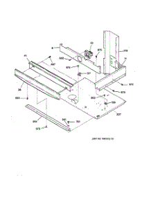 03 - Center Spacer parts for Ge Oven JTP56BW2BB from AppliancePartsPros.com