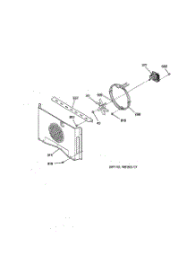 07 - Convection Blower parts for Ge Oven JTP56WW2WW from AppliancePartsPros.com