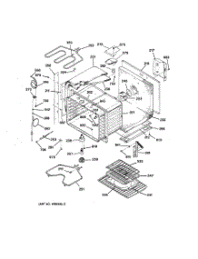 02 - Upper Body Parts parts for Ge Oven JTP56AW1AA from AppliancePartsPros.com