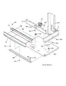 03 - Center Spacer parts for Ge Oven JTP45WA1WW from AppliancePartsPros.com