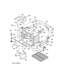 05 - Lower Body Parts parts for Ge Oven JTP56AW1AA from AppliancePartsPros.com