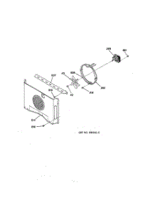 07 - Blower parts for Ge Oven JTP56WW1WW from AppliancePartsPros.com