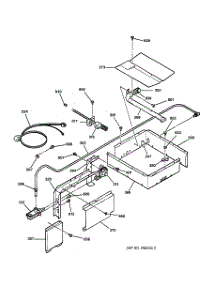 04 - Gas Burner parts for Ge Oven JGRS14BEW1BB from AppliancePartsPros.com