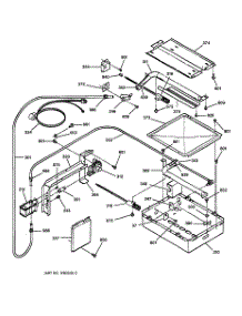 05 - Gas Burner parts for Ge Oven JGRP17WEW1WW from AppliancePartsPros.com