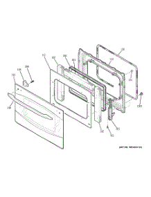 03 - Door parts for Ge Oven PT916SR1SS from AppliancePartsPros.com