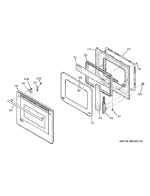 05 - Door parts for Ge Oven PT958DR1BB from AppliancePartsPros.com