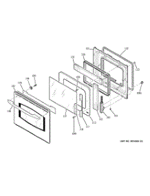 03 - Door parts for Ge Oven PCK916DR1WW from AppliancePartsPros.com