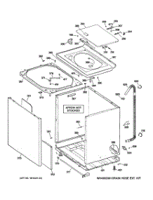 02 - Cabinet, Cover & Front Panel parts for Ge Washer WPRB9220D1CC from AppliancePartsPros.com