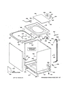 02 - Cabinet, Cover & Front Panel parts for Ge Washer WNSR2100TAWW from AppliancePartsPros.com