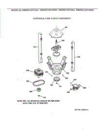 04 - Suspension, Pump & Drive Components parts for Ge Washer WNSR2100T3AA from AppliancePartsPros.com