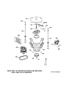 04 - Suspension, Pump & Drive Components parts for Ge Washer WPRB9220C0WW from AppliancePartsPros.com