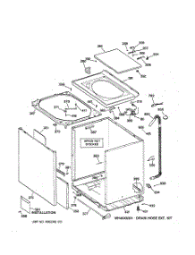 02 - Cabinet, Cover & Front Panel parts for Ge Washer WNSR3120W1AA from AppliancePartsPros.com